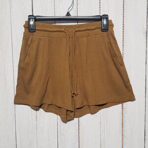 NEW Lou & Grey SP PS Brown Gold Shorts Comfy Cozy Casual Boho Lounge Earthy Mod
